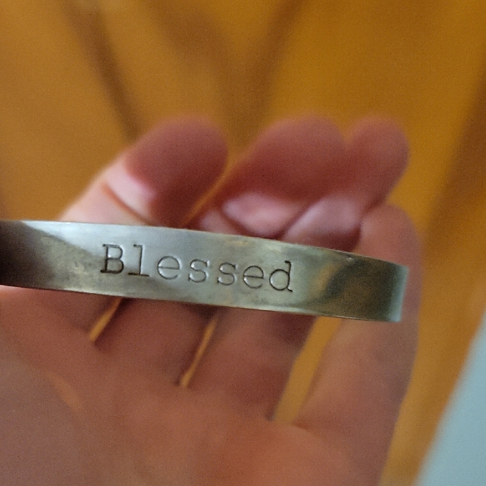 Silver 'Blessed' Bracelet